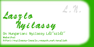 laszlo nyilassy business card